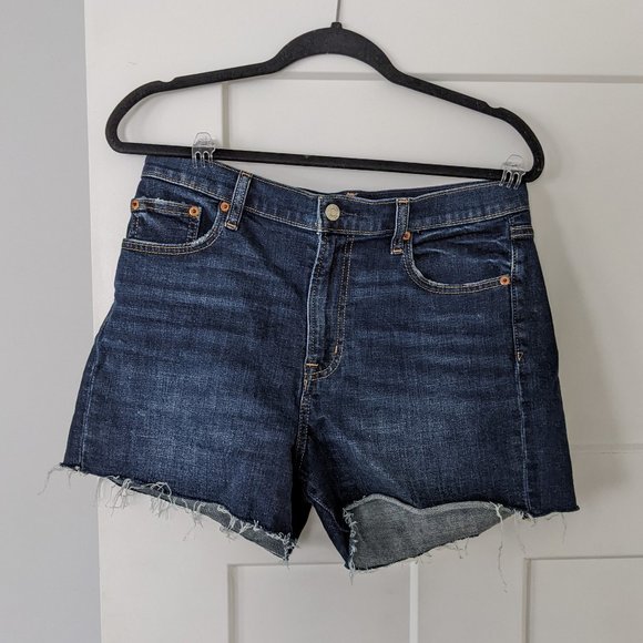 Gap denim high rise 4" shorts 29 8 dark wash - Picture 1 of 2